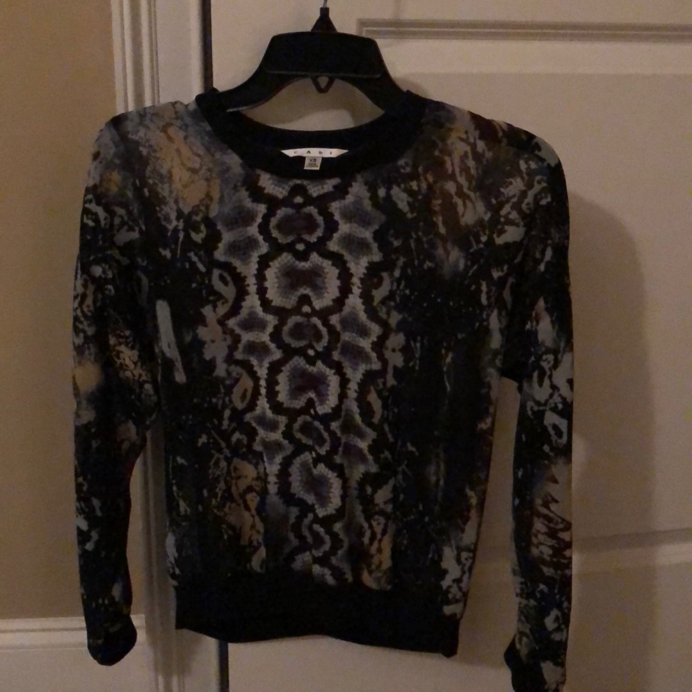 Cabo long sleeve sheer top